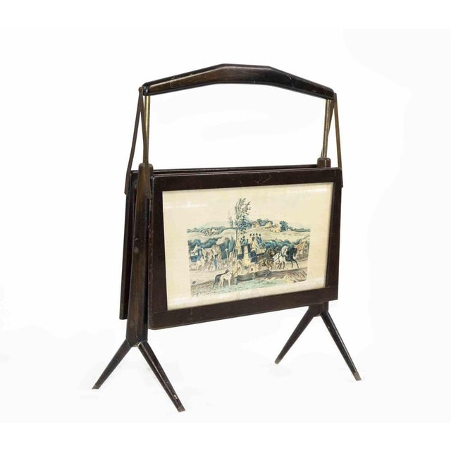 Magazine holder is an original design item realized by Ico Parisi in the half of 20th century. A wooden magazine holder...