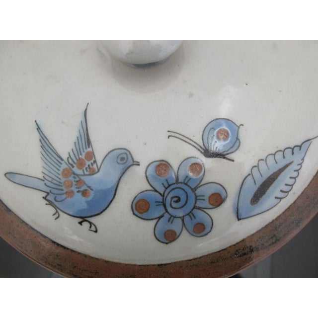 Ken Edwards El Palomar Blue Bird Tonala Mexico Pottery Casserole Covered Dish For Sale In Portland, OR - Image 6 of 14