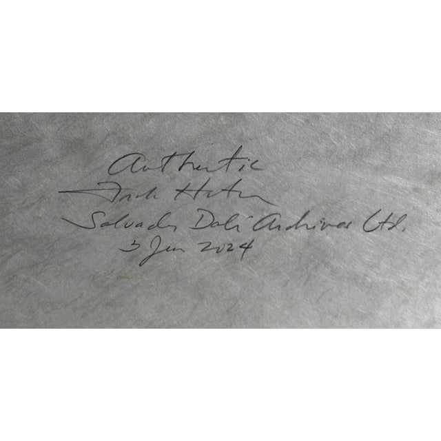Share Dali Hommage a Albrecht Durer Venus & Cupid H/Sig Num Dali Archives Certified For Sale - Image 4 of 4