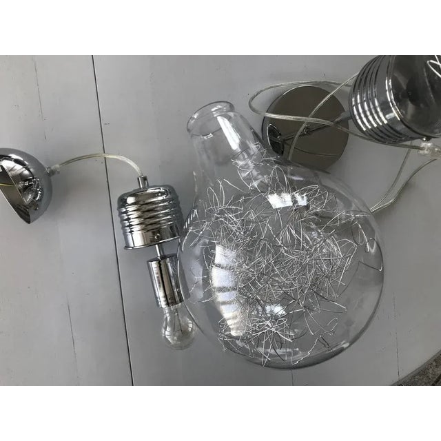 Ceiling Lamps in Chrome and Glass, Set of 2 For Sale - Image 17 of 18