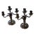 1920s Rococo Elaborated Detailed Rococo Arno Fassi Silver Foliate Pair of Candelabras - Pair For Sale