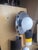This custom made wall light is made of a aluminum polished oval plate with black and yellow. coral squares running along...