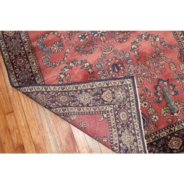 Textile Vintage Traditional Indo Sarouk rug no. 31705 For Sale - Image 7 of 8