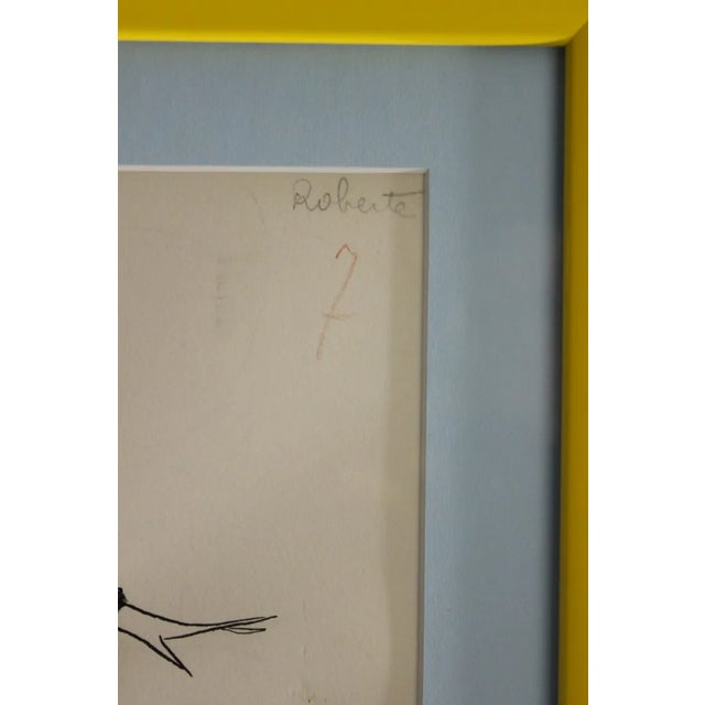 Nina Ricci 'Aubepine' 69 Watercolor Fashion Plate For Sale - Image 4 of 6