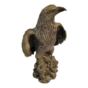 20Th C Signed Bronze Bald Eagle Sculpture