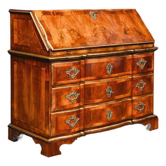 Baroque Style Slant-Folding Secretary For Sale