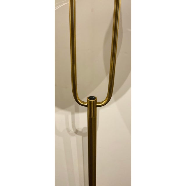 Modern Brass Floor Lamp For Sale - Image 4 of 5