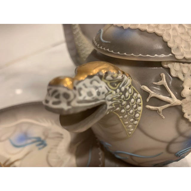 Moriage Dragon Ware Tea Set, 18 Pieces For Sale - Image 4 of 13