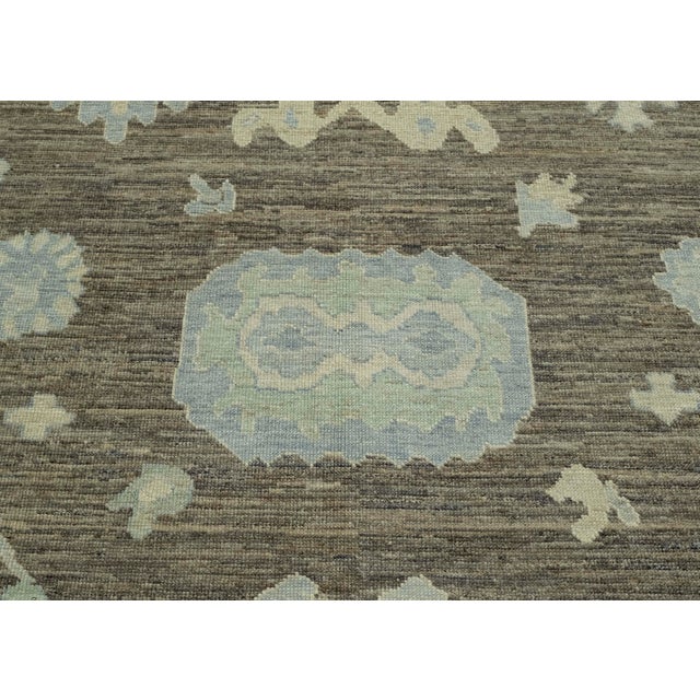 Turkish Oushak Rug 10'4" x 13'7" #18514 For Sale In Houston - Image 6 of 8