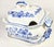 Chinoiserie Blue Delft Style Tureen and Platter- Set of Two For Sale - Image 3 of 16