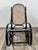 Wood Thonet Rocking Chair in Blackened Curved Wood and Cane, 1900s by Michael Thonet, 1890s For Sale - Image 7 of 10