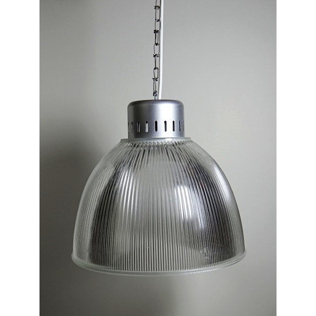 Industrial Pendant Light in Prismatic Glass, 1998 For Sale - Image 4 of 11