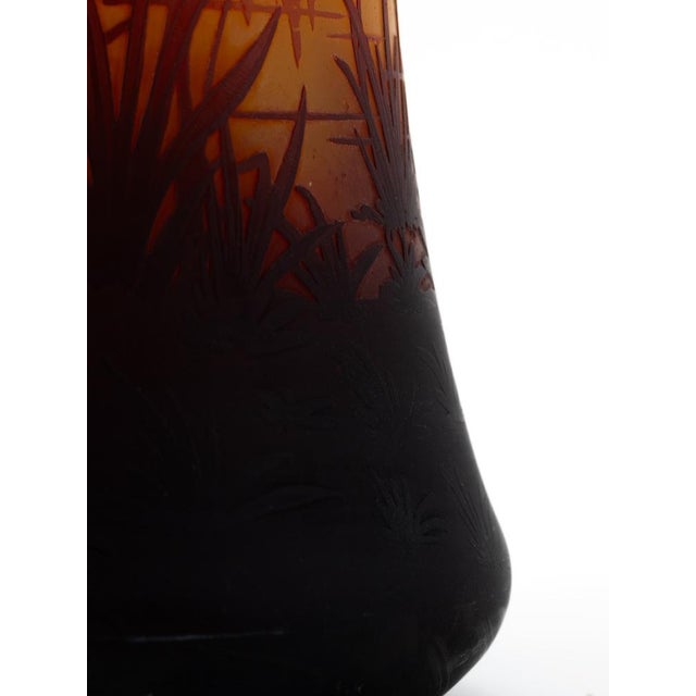 Art Nouveau Vase in Multilayered Glass from Daum Nancy, 1890s For Sale - Image 3 of 12