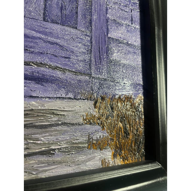 1969 Oil on Canvas Painting by Andrew William Vachon "Jesse James, the Studio" For Sale - Image 4 of 9