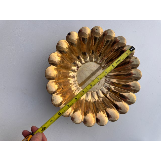 1970s Brass Daisy Footed Catchall For Sale In Columbia, SC - Image 6 of 6