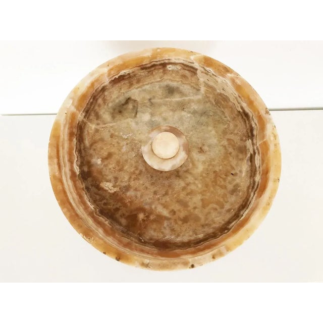 Antique Onyx Holy Water Font, early 20th century Materials: Onyx Condition: very good, some signs of wear along the...