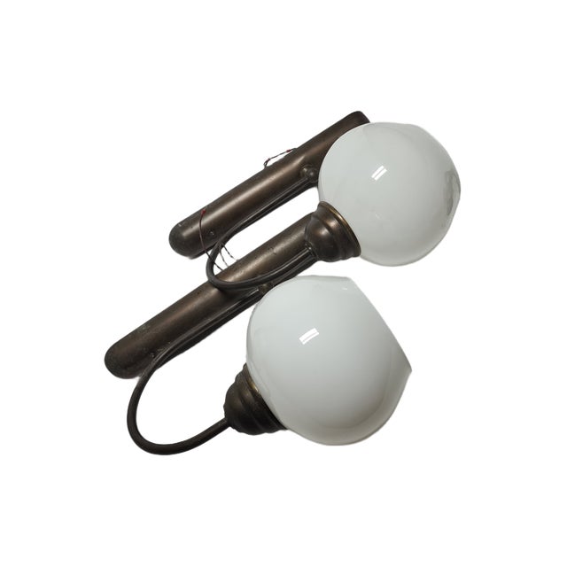 1950s Vintage Art Deco Wall Lamps, Poland, 1950s, Set of 2 For Sale - Image 5 of 9
