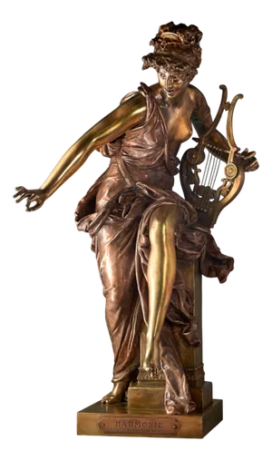 Carrier-Belleuse, Harmonie, 1800s, Bronze