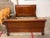 Design Plus Gallery presents the Queen Size Empire Revival Style Carved Mahogany Sleigh Bed Frame. This traditional bed...
