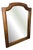 Vintage French Oak Wall Mirror For Sale