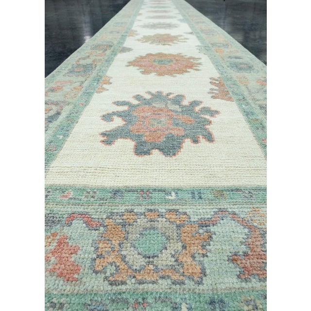 Early 21st Century Turkish Oushak Runner Rug 2'10" x 18'9" #17405 For Sale - Image 5 of 8