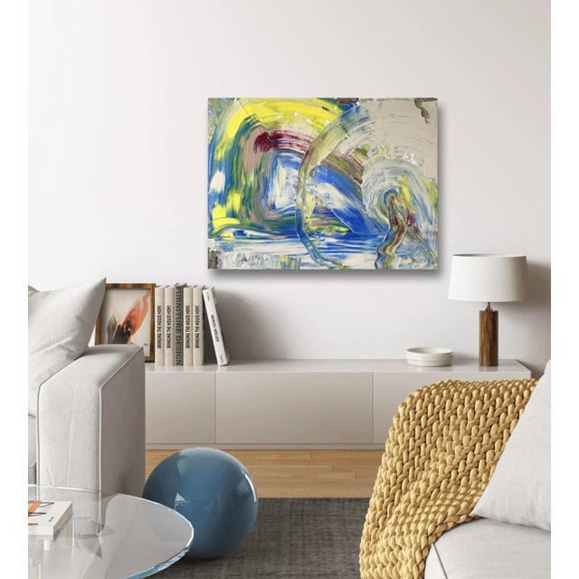 Matthew Izzo Abstract Acrylic Painting on Canvas For Sale - Image 4 of 6