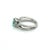 Traditional Natural Emerald Diamond Ring 6.5 14k W Gold 1.31 TCW Certified For Sale - Image 3 of 8