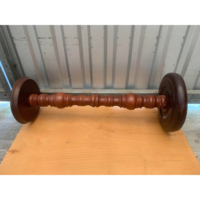 Pedestal Beech Table, 1970s For Sale - Image 12 of 13