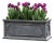 Lg Hampshire Window Box Lead Lite Gray Fiberglass Planter For Sale