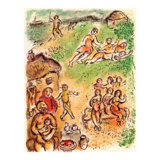 1989 Chagall Lithograph V1-14 Odyssee the Island of Aeoliae For Sale