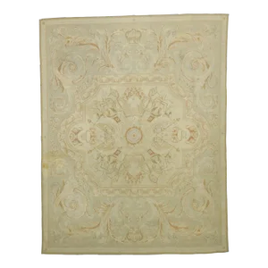 Vintage Chinese Aubusson Style Rug - 07'11 X 10'02