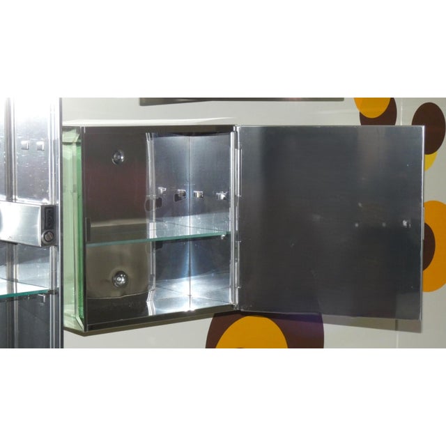 Vintage Italian Mirrored Cabinets, 1970s, Set of 3 For Sale - Image 13 of 18