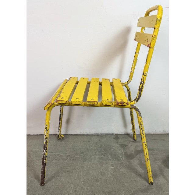 Vintage Industrial Yellow Chair, 1960s For Sale - Image 11 of 16