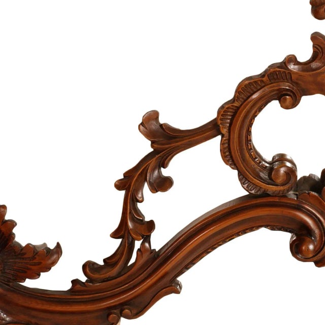 Antique Venetian Carved Walnut Wall Mirror from Testolini & Salviati , in None conditions. Designed 1890 to 1919