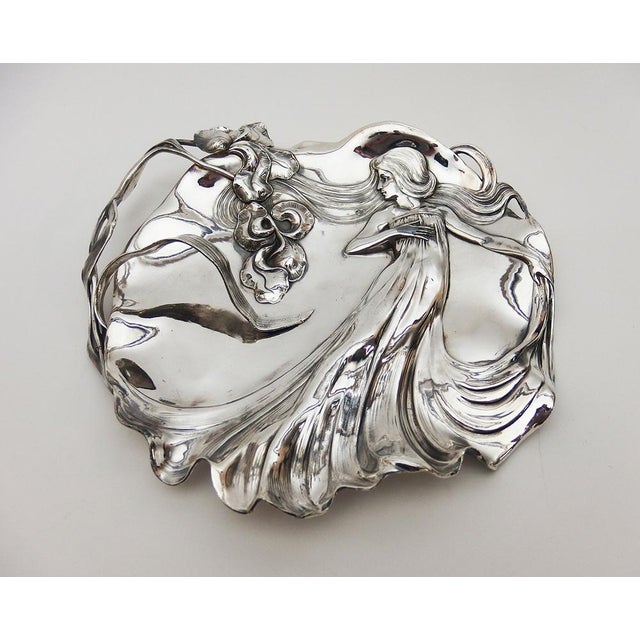 Art Nouveau Card Dish from WMF, 1890s For Sale - Image 5 of 15