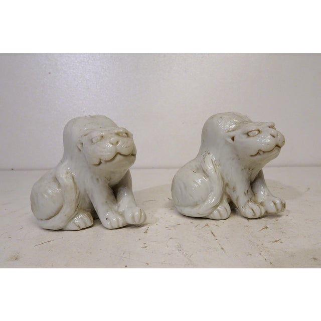 Small Antique Meiji Japanese Hirado Ware Porcelain Tigers, 1890s, Set of 2 For Sale - Image 5 of 7