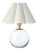 Regina Andrew Giorgio Crystal Mini Lamp, Natural Brass with Linen Scalloped Shade For Sale