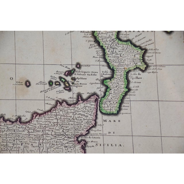 17th Century 17th Century Dutch Map of Italy, Sicily, Sardinia, Corsica and Dalmatian Coast, 1690 For Sale - Image 5 of 9