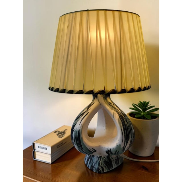 Vintage Ceramic Table Lamp, 1950s For Sale - Image 6 of 8