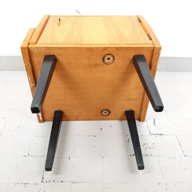 Beige Mid-Century Polish Nightstand, 1970s For Sale - Image 8 of 11