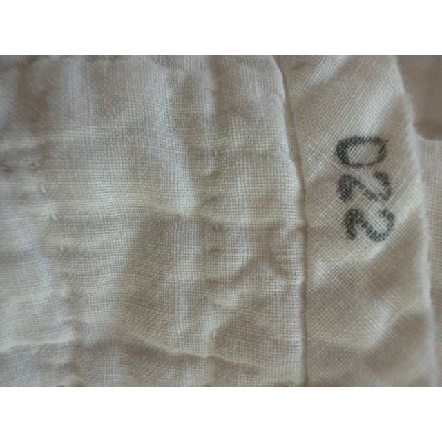 Farmhouse Antique 1920's Whirling Log Quilt Floursack Utility Quilt For Sale - Image 3 of 12