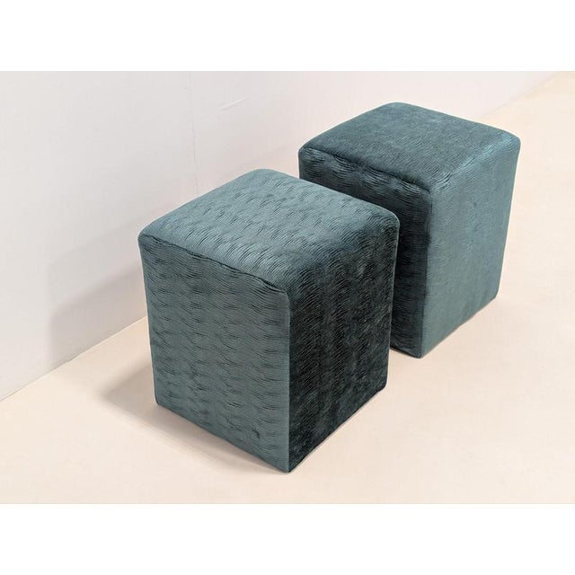 Velvet Ottomans from Sable Interiors, Set of 2 For Sale - Image 13 of 13