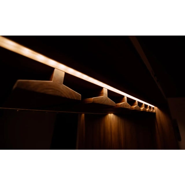 Panoptikum Collections "Break Free" Illuminated Holographic Bar Cabinet For Sale - Image 4 of 11