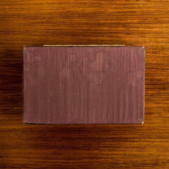 Brown 1950s Fighting Matador Embossed Leather Box For Sale - Image 8 of 9