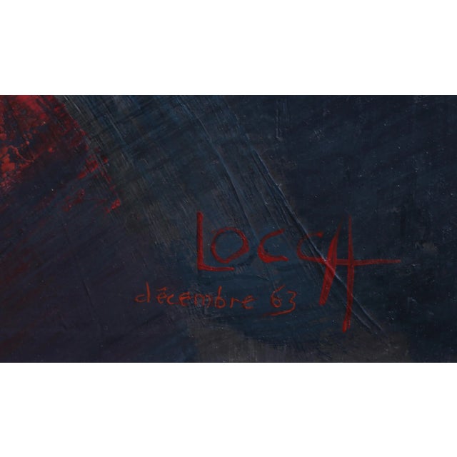 Artist: Bernard Locca, French (1926 - 1997) Title: Portrait of a Blonde Beauty Year: 1963 Medium: Oil on Canvas, signed...