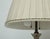Mid 19th Century Solid Glass Columnar Lamp With Silvered Corinthian Capital-Hand Sewn Pleated Linen Shade For Sale - Image 5 of 8