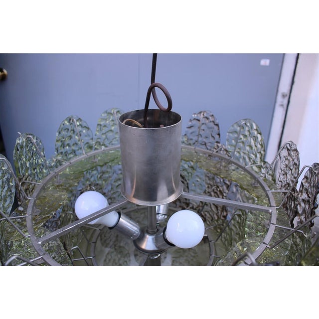 TORCELLO Murano Glass Chandelier by Gino Vistosi, 1960 For Sale - Image 9 of 18