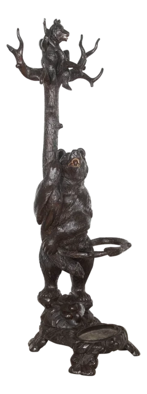 Antique Carved Bear Hall Stand, 1880