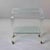 Large Italian Lucite Two-Tier Table on Casters For Sale - Image 9 of 13