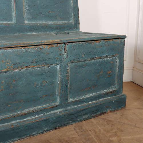 English Painted Storage Bench For Sale - Image 9 of 11